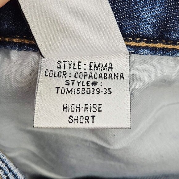 Tularosa Emma High Rise Denim Jean Shorts Dark Wash Women’s Size 26 Summer Beach - Picture 8 of 13